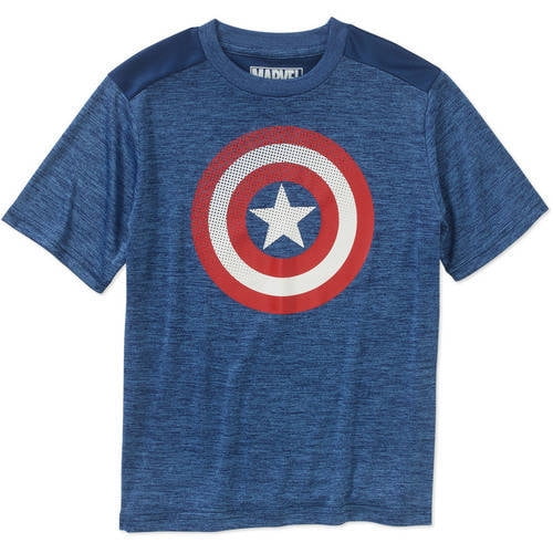 Marvel Captain America Halftone America Boys' Graphic Tee - Walmart.com