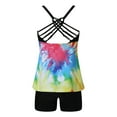 thumbnail image 4 of VerPetridure Tankini Bathing Suits for Women Floral Print Swimsuits Two Pieces Modest Swimming Wear Sports Tank Tops with Boyshorts, 4 of 9