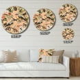 thumbnail image 4 of Designart "Birds on Trees Green Yellow Serenade" Animals Oversized Wall Clock, 4 of 5