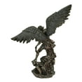thumbnail image 5 of Veronese Design 21.5 Inch Saint Michael Standing Over Demon Archangel Warrior Antique Bronze Finish Sculpture Religious Figurine, 5 of 8