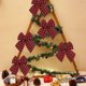 thumbnail image 1 of Christmas Tree Bow Decoration, Large Checkered Plaid Ribbon Pendant for Holiday Party Wedding Gift Wrapping, Festive Xmas Home Decor, Window Mantel Fireplace Ornament, Seasonal Celebration, 1 of 7