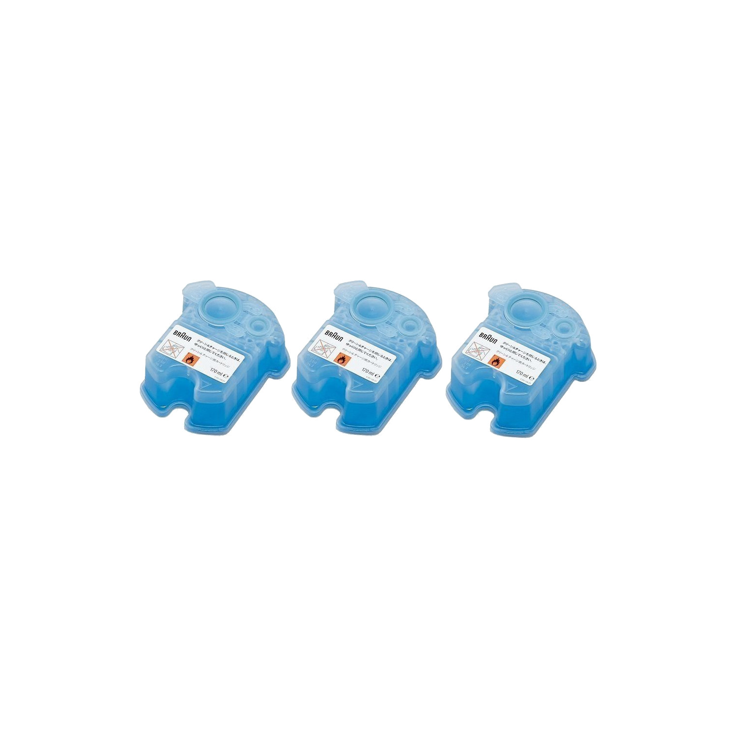 Braun Shaver Clean and Renew 3 Pack Cleaning Solution Refill Cartridges