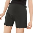 thumbnail image 2 of Pitauce Womens Maternity Lace Trim Casual Shorts Summer Cooling Under Dress Shorts Over Belly Lounge Short Pregnancy Pj Shorts, 2 of 5