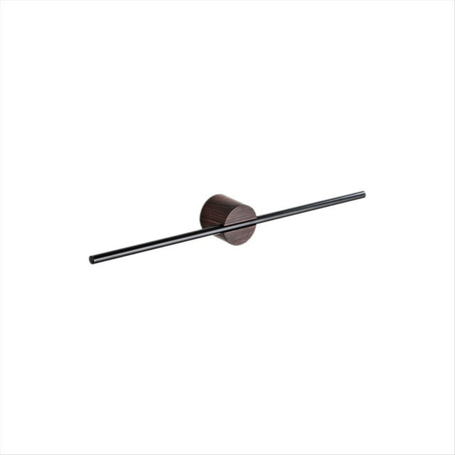 Toallero Minimalista de Nogal, Soporte para Toallas de Baño, Poste Único Deslizante, Sin Orificio, Soporte de Madera Maciza para Baño, 40cm