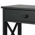 thumbnail image 4 of HomGarden 3-Tier Narrow MDF Console Table W/Drawer & Shelves, Modern Sofa Entryway Table, Black, 4 of 10