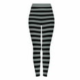 thumbnail image 4 of Felirenzacia Women's Halloween Striped Leggings Stretchy Printed Legging Tights Hight Waisted Yoga Pants Halloween Pajama Pants, 4 of 7