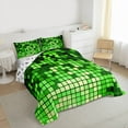 thumbnail image 3 of Castle Fairy Pixelated Blocks Miners Twin Comforter Sets,Futuristic Cubes Bedding Set, 3 of 8