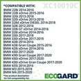 thumbnail image 3 of ECOGARD XC10010C Premium Cabin Air Filter with Activated Carbon Fits 2017-2025 Porsche 911, 2020-2025 718 Cayman, 2019-2025 718 Boxster, 2020-2025 718 Spyder, Recirculation, 3 of 4