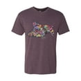 thumbnail image 3 of Tired Sleeping Cat | I Wish I Was My Cat Funny Colorful Kitty | Dean Russo Art Animal Lover Mens Premium Tri Blend T-Shirt, Vintage Purple, X-Large, 3 of 6