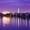 View Across The Potomac, variant on Elephant Stock View Across The Potomac Wall Art - Horizontal Canvas Wall Art - Living Room Wall Decor - Architecture Canvas - Gray And Purple Decor - 12" x 8"