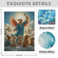 thumbnail image 3 of Diamond Art Kit for Adults, Angel Dogs In Clouds Trumpet Sky Diamond Painting for Adults Beginners, DIY Diamond Art Painting Kits, 5D Diamond Painting Crafts for Home Decor 12x16 Frameless, 3 of 7