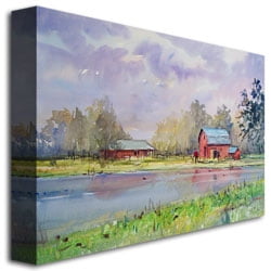 Trademark Art "View from the Millpond" Canvas Art by Ryan Radke
