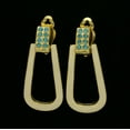 thumbnail image 2 of Mi Amore Dangle Clip-On-Earrings White/Blue, 2 of 4