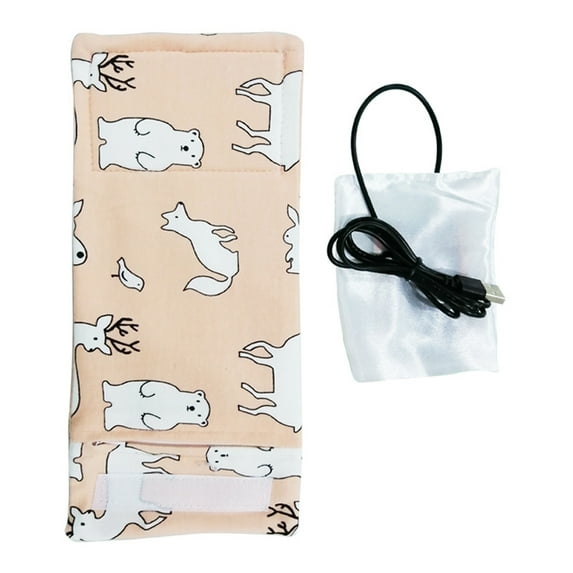 Portable Bottle Warmer, USB Travel Milk Heat Keeper, Bottle Warmer for Car Tavel, Storage Cover Insulation Thermostat