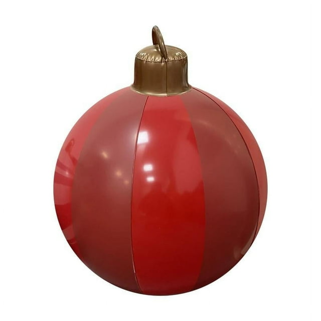 60CM Outdoor Christmas Inflatable Decorated Ball PVC Giant Big Balls Tree Decoration Inflatable Toy Ball Christmas Supplies