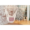 thumbnail image 3 of 20" x 20" Simply Daisy Candy Stripes Polyester Indoor/Outdoor Pillow, Haute Red Qty 1, 3 of 3