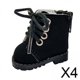 thumbnail image 1 of 4x1 Par 1/6 Zapatos De Muñeca Accesorios De Decoración Para Muñecas Articuladas De Bola De 20cm Vestir Negro, 1 of 8
