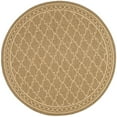 thumbnail image 6 of SAFAVIEH Courtyard Jasper Geometric Bordered Indoor/Outdoor Runner Rug, 2'3" x 10', Dark Beige/Beige, 6 of 11