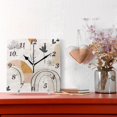 thumbnail image 2 of Art Abstract Floral Wall Clock Square Clock Decoration Creative Clock Dual Use Black Pointer 7.78in, 2 of 10