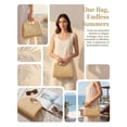 thumbnail image 5 of Spencer Women Crossbody Bag Summer Straw Purses Handmade Woven Clutch Bag Shoulder Handbag for Beach Travel, 5 of 10