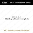 thumbnail image 2 of MAX Advanced Brakes - Rear Brake Kit For 2023 Kia Soul| Carbon Ceramic Brake Pad and Rotor Kit| Daily Driving OE Replacement Brake Rotors, 2 of 9