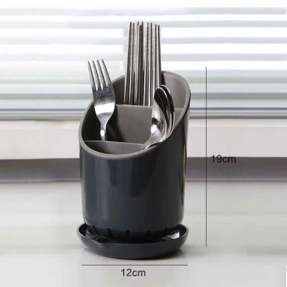 1Pc Kitchen Storage Chopsticks Tube With Drain Plate Tableware Storage Holder Home Kitchen Organizer Rack Chopstick Drain Box