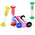 thumbnail image 2 of 6 Pieces Hourglass Timer, Hourglasses Set Colorful Hourglass Hourglasses 30 Seconds / 1 Minute / 2 Minutes / 3 Minutes / 5 Minutes / 10 Minutes For Home Office Classroom (6 Colors), 2 of 5