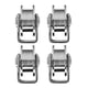 thumbnail image 1 of Paquete de 4 ruedas con ranura en H de 3 pulgadas for puertas corredizas, ruedas de acero inoxidable con doble rodamiento for puertas corredizas batientes de entrada, 1 of 5