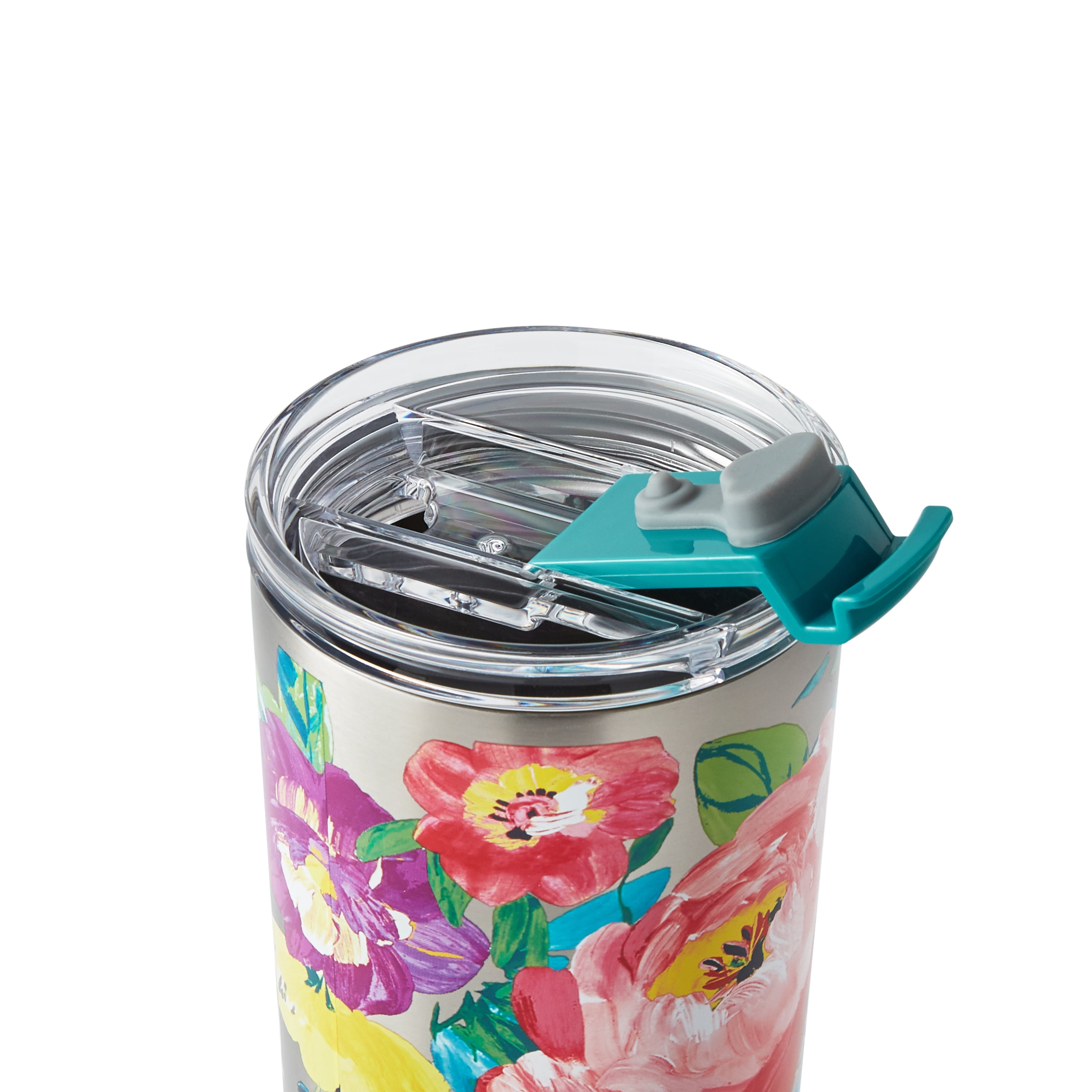 The Pioneer Woman Sweet Romance 27 fluid ounce Stainless Steel Tumbler with Hot & Cold Lids, Multi Color
