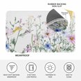 thumbnail image 4 of Pink Blue Spring Floral Doormat Outdoor Entrance 18"x30", Watercolor Elegant Botanical Absorb Moisture Dirt Door Mats, Non-Slip Rubber Backing Floor Mats Indoor, Low-Profile Front Door Rugs, 4 of 9