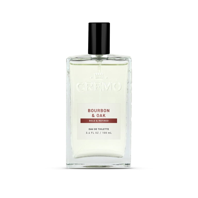 Cremo Spray Cologne for Men, Bourbon and Oak, 3.4 fl oz