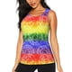 thumbnail image 1 of Fotbe Colorful Tie Dye Blusas Sin Mangas para Mujer – Estilo Casual, Corte Suelto, Slim-Fit, Cuello Redondo Deportivo, Tops de Verano para Gimnasio y Yoga-X-Large, 1 of 7