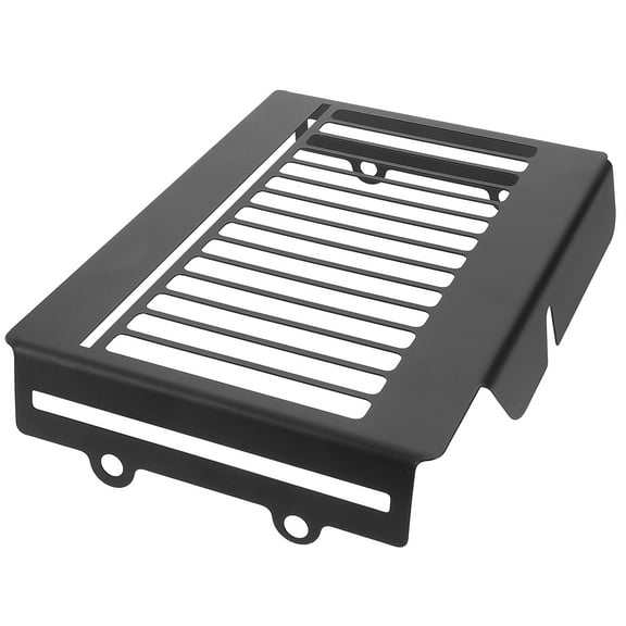 Masteelf  Metal Radiator Guard Grille Cover Filter Gasket Food Props Modified Black