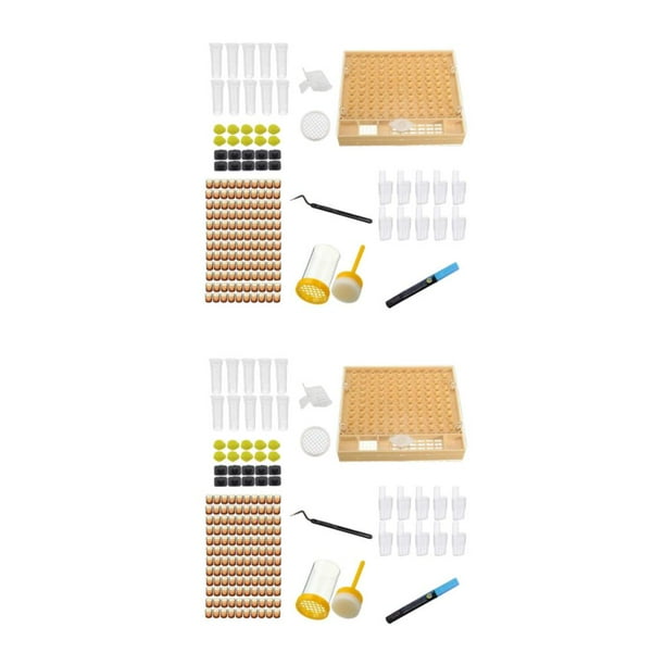 Scienceny Queen Bee Rearing System Kit for Laying Eggs Raise Tool Queens Beekeeper to Tipo 1 2piezas