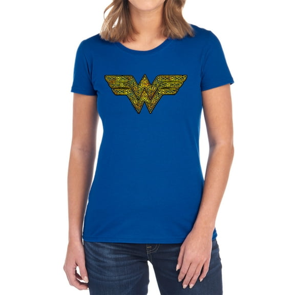 Wonder Woman Celtic Wonder Women's T Shirt, Royal, Small