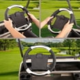 thumbnail image 2 of 10L0L 14 inch Golf Cart Steering Wheel Cover Fit Club Car DS Precedent Yamaha G29 White +Black, 2 of 7