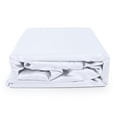 thumbnail image 3 of THE COTTON & SILK 100% Luxury 5-Star Hotel Quality Long-Staple Cotton Bed Sheets - Fitted Sheet / Bottom Sheet Only with Elasticized Deep Pocket, Genunine 300TC, Twin XL, White, 3 of 4