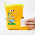 thumbnail image 4 of Kids Rain Boots Girls 3.5-4 Years Boys Short Ankle Slip On Garden Rubber Durable Waterproof Adorable Comfortable Rainy Yellow Rain Shoes, 4 of 7