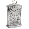 thumbnail image 1 of Rhythm Horloge de Manteau de Cheminée Transparente avec Poignée Argent, 1 of 1