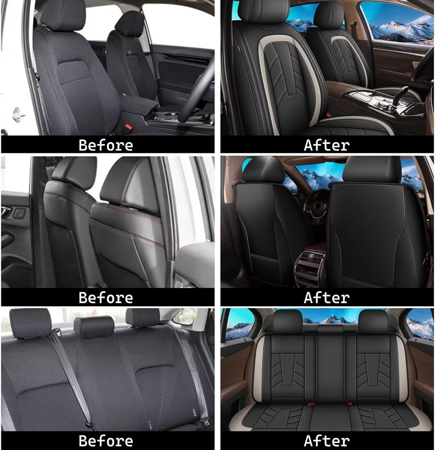 WRWolf RAV4 Seat Covers Car Seat Cover Full Set for Toyota RAV4 2013-2026,Seat Covers for Cars,Automotive Seat Covers for SUV(Gray)