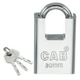 thumbnail image 1 of Candados de acero inoxidable Uxcell, candado de alta seguridad con llaves diferentes, candado con grillete reforzado, 1 of 7