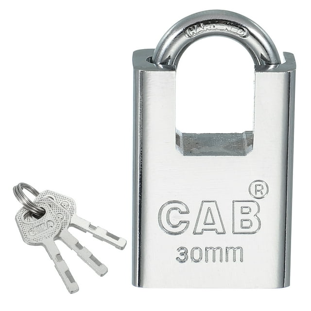 Candados de acero inoxidable Uxcell, candado de alta seguridad con llaves diferentes, candado con grillete reforzado