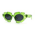 thumbnail image 3 of Womens Tropical Monstera Foliage Leaf Mod Cat Eye Sunglasses Green Black, 3 of 4