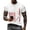White, variant on Men's Waffle Texture Patriotic Graphic Tee USA 250 Years Shirt 250th Anniversary USA Shirt Casual Independence Day T Shirt
