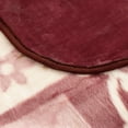 thumbnail image 5 of DBOZE Queen Size Heavy Korean Mink Fleece Blanket, Thick Soft Warm Single Ply Mink Blanket with Pink Flower Design, 5 of 7