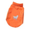 thumbnail image 1 of Guardoinrt Polyester Durable Dog Coat Stylish Easy To Wear Waterproof Coating Easy To Clean Dog Rain Coat orange S 1Set, 1 of 6