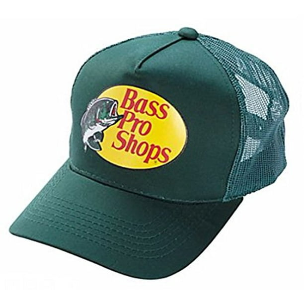 Bass Pro Shop Men's Trucker Hat Mesh Cap - One Size Fits All Snapback  Closure - Great for Hunting & Fishing (Green) 