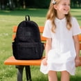 thumbnail image 6 of Large Backpack Clear,Carry-On Travel Backpack,Clear Reinforced Backpack,School Clear Backpack,Backpack For Elementary School Girls,Portable Drink Dispenser Backpack,Big Student Backpack,Black, 6 of 8