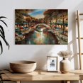 thumbnail image 3 of Elephant Stock Evening On The Canal Wall Art - Horizontal Canvas Wall Art - Living Room Wall Decor - City Canvas - Red And Yellow Decor By Ruane Manning - 24" x 16", 3 of 8
