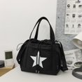thumbnail image 5 of HMSHA Drawstring Tote Bag Y2K Star Print Shoulder Bag Large Capacity Crossbody Abg For School Work Travel, 5 of 7